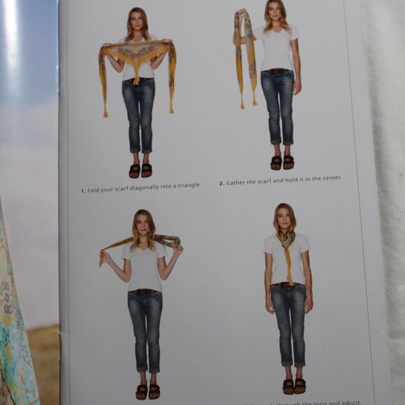 NWT Johnny Was Biya JWLA Misty Fall Silk Scarf Wrap Shawl Tassels 44 x 44 - Picture 6 of 13